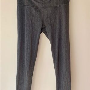 PrAna Grey Patterned Leggings